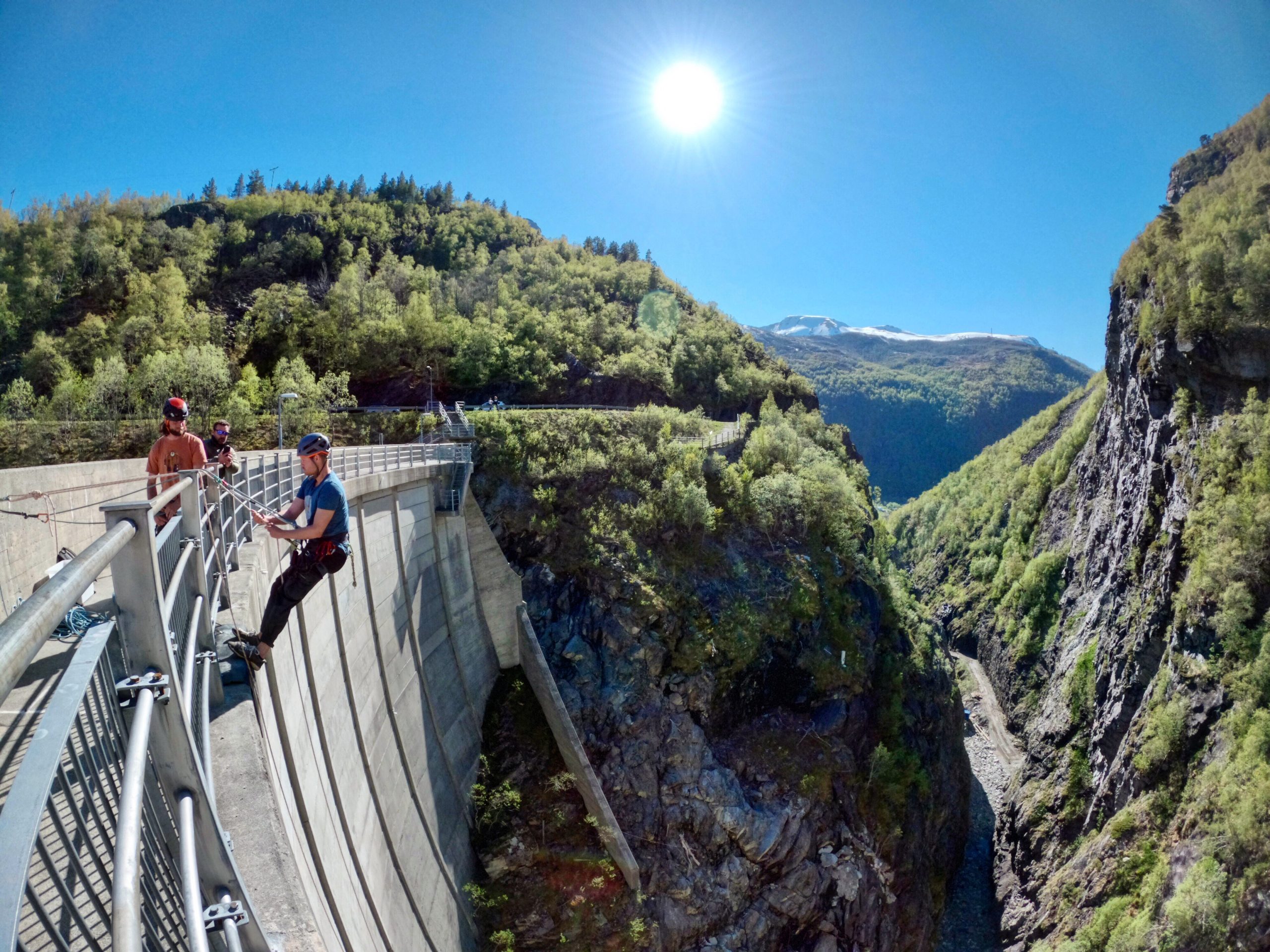 Climbing and rappelling